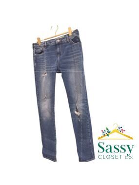 ✨Emporio Armani Dark Indigo Straight Leg Jeans Made in Italy 26💙